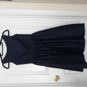 Vintage Midnight Blue/Navy Holiday Dress. Size 10